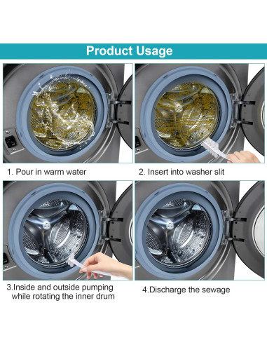 2 Cepillos de Limpieza Nylon para Lavadora y Secadora FWUNYVN