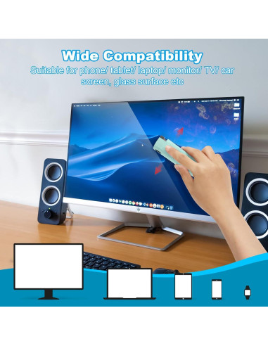 Limpiador de Pantalla 3 en 1 T90024 con Spray y Paño Microfibra