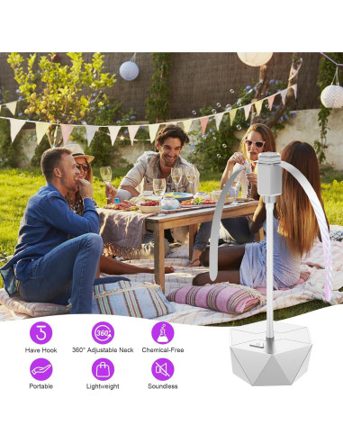 Ventilador Repelente de Moscas PIMAG - Paquete de 4 Plata