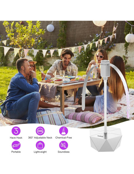 Ventilador Repelente de Moscas PIMAG - Paquete de 4 Plata