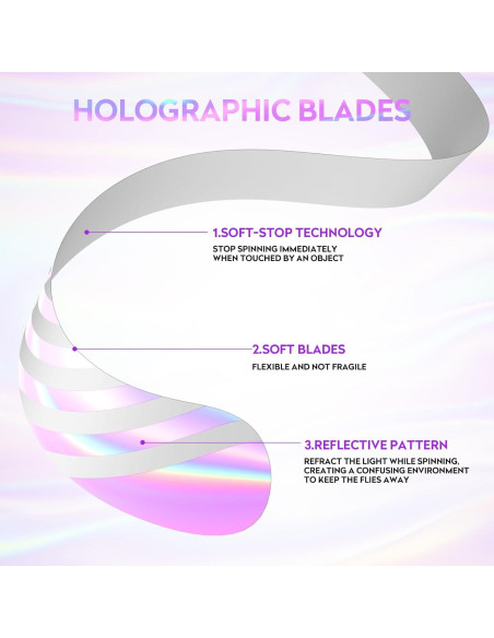 Ventilador Repelente de Moscas PIMAG - Paquete de 4 Plata