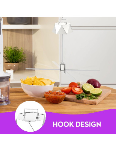 Ventilador Repelente de Moscas PIMAG - Paquete de 4 Plata