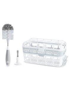 Set de limpieza Munchkin para biberones y accesorios - Gris