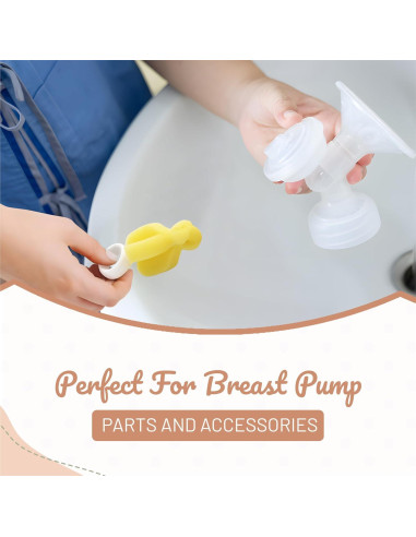 Juego de Cepillos para Biberones MooMoo Baby - Ecológico, Azul