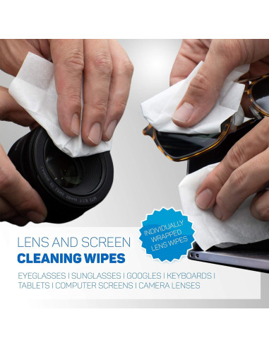 Toallitas de limpieza de lentes Eye See - 220 unidades