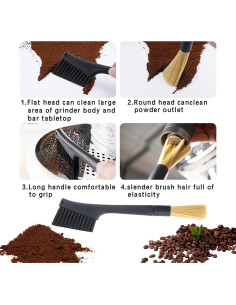 Set de 3 Cepillos de Limpieza para Máquina de Café - Kitnish 2