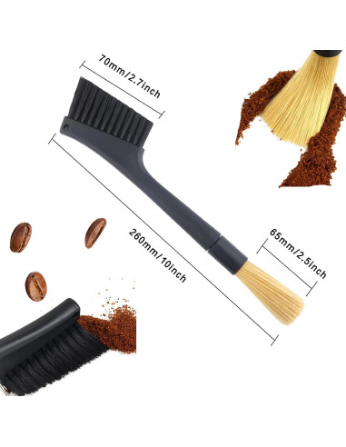 Set de 3 Cepillos de Limpieza para Máquina de Café - Kitnish