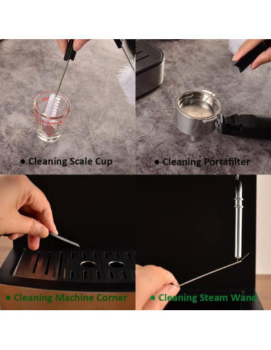 Cepillo de Limpieza para Máquina de Espresso CAFEMASY 5 Piezas