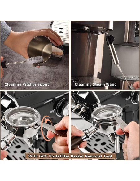 Cepillo de Limpieza para Máquina de Espresso CAFEMASY 5 Piezas