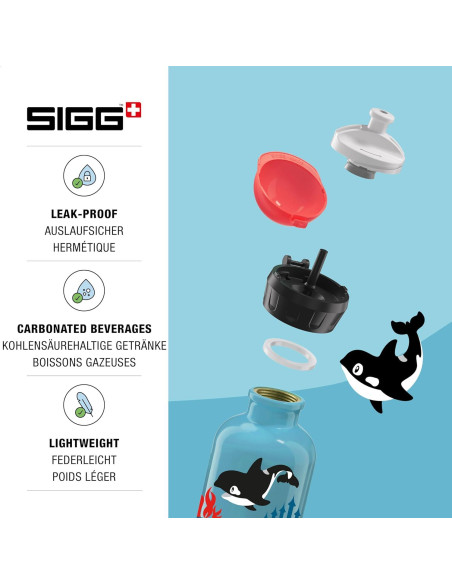 Botella de Agua SIGG Familia Orca 0.3L A Prueba de Fugas