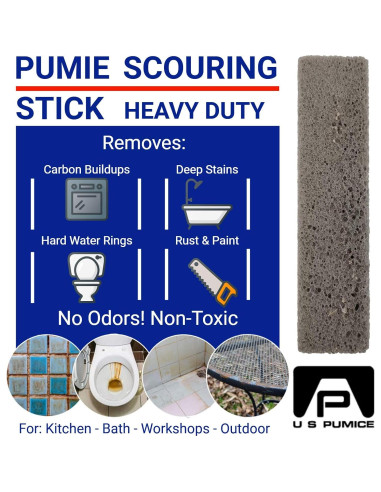 Barra de Limpieza PUMIE - Paquete de 4 para Inodoros y Superficies