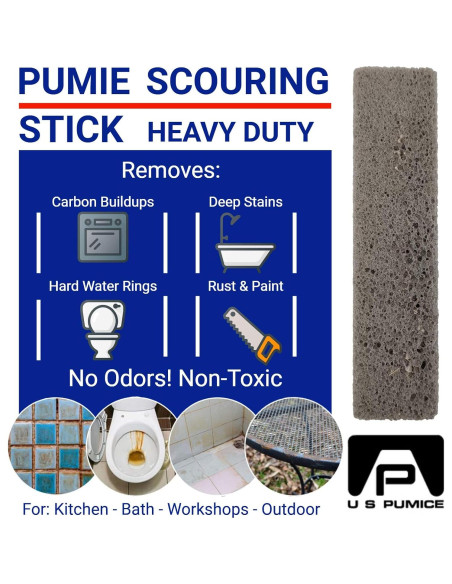 Barra de Limpieza PUMIE - Paquete de 4 para Inodoros y Superficies