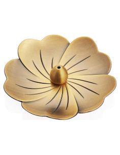 Quemador de Incienso MIUPOO de Latón Diseño Gotas de Agua