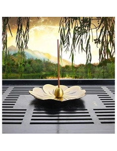 Quemador de Incienso MIUPOO de Latón Diseño Gotas de Agua 2