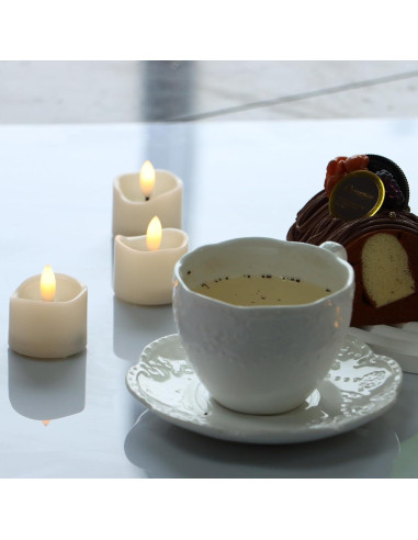 Vela LED sin llama Qidol Home, 12 piezas, 3.81 cm, luz cálida