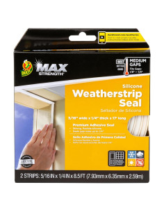 Sello de Burlete de Silicona Duck Brand 17 ft Blanco