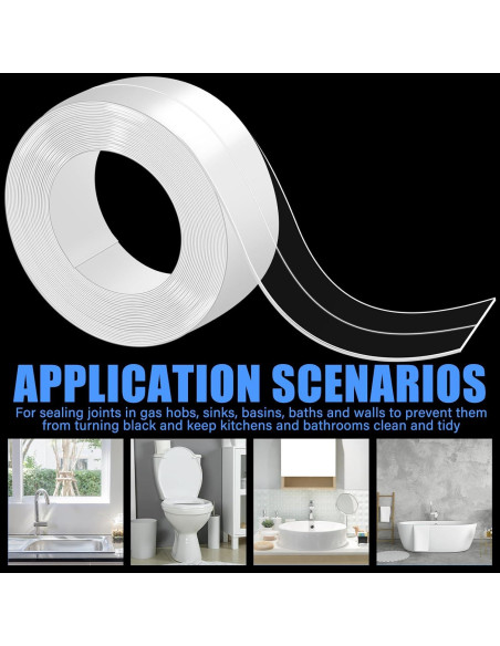 Cinta de Sellado Transparente Frienda 3.2m x 3.8cm PVC Impermeable