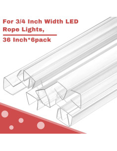 Protector de Borde de Plástico Transparente Chunful 6 Pzas 36" 2