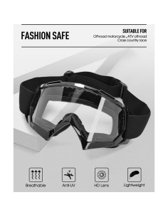 Gafas de Motocross Beyisi con Lentes UV400 y Ajuste Cómodo 2