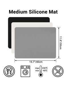 Hojas de Silicona Gartful 3 Piezas 40x30cm Antideslizantes 2