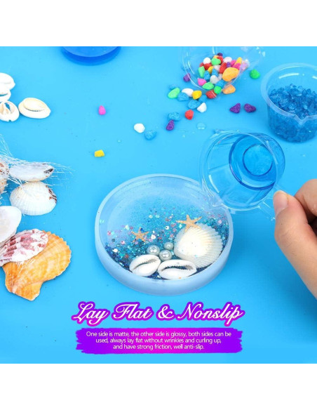 Alfombrilla de Silicona LEOBRO 59.4x39.6 cm Azul para Manualidades