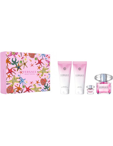Set de Fragancia Floral Frutal Versace Bright Crystal 283.5 ml