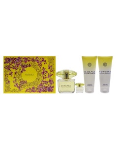 Set de Regalo Fragancia Floral Versace Diamante Amarillo 4 Piezas