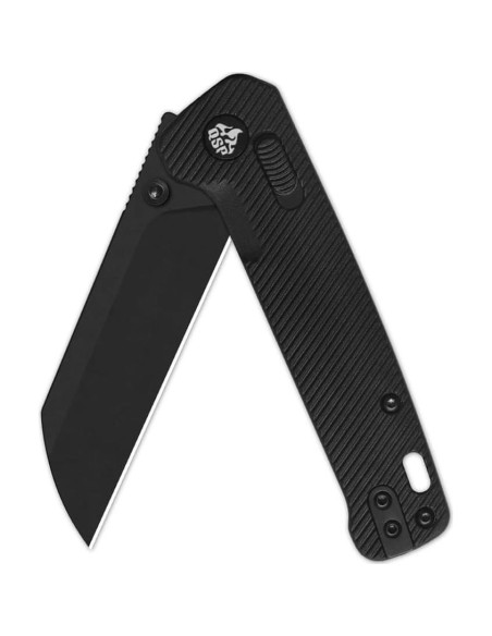 Cuchillo de bolsillo QSP Penguin Glyde, hoja 7.77 cm, negro