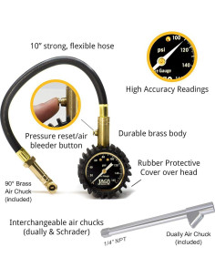 Medidor de Presión de Neumáticos JACO EliteProPlus 160 PSI 2