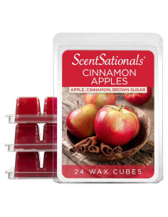 Cera Aromática Scentsationals 10oz Manzanas con Canela