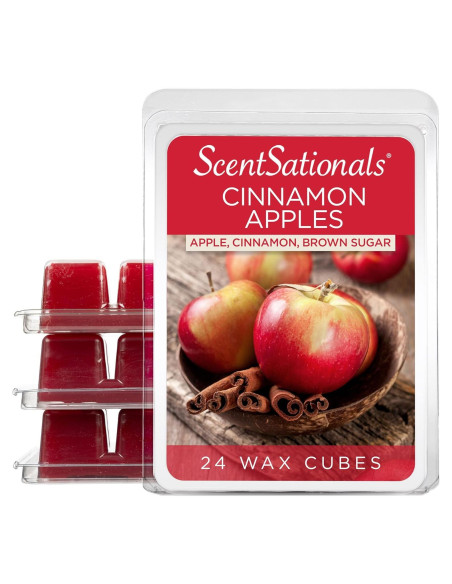 Cera Aromática Scentsationals 10oz Manzanas con Canela