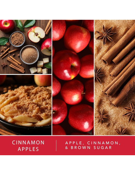 Cera Aromática Scentsationals 10oz Manzanas con Canela