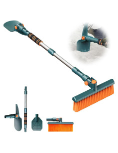 Raspador de Hielo y Cepillo de Nieve SYYZJKK Extensible 4 en 1