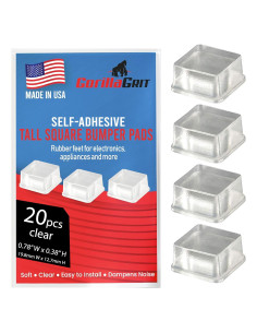 Almohadillas de goma adhesivas GorillaGrit 20 Pcs 19.8mm x 9.7mm