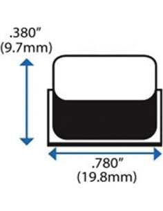 Almohadillas de goma adhesivas GorillaGrit 20 Pcs 19.8mm x 9.7mm 2