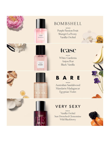 Conjunto de Mini Fragancias Victoria's Secret 4 Piezas 0.88 kg