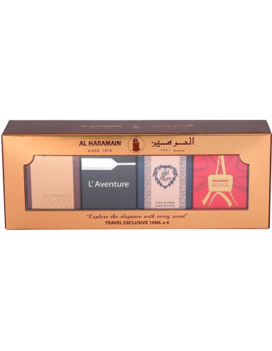 Conjunto de Fragancias Al Haramain 4x10ml para Hombres y Mujeres