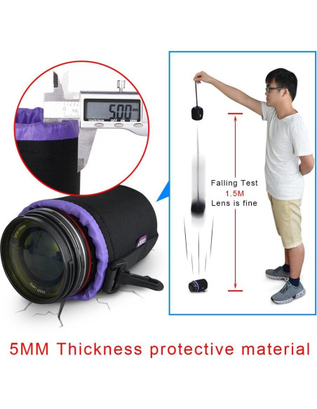 Juego de Fundas para Lentes CADeN 4 Piezas SMLXL Neopreno