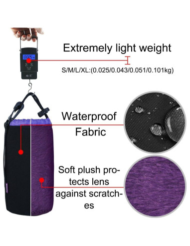 Juego de Fundas para Lentes CADeN 4 Piezas SMLXL Neopreno