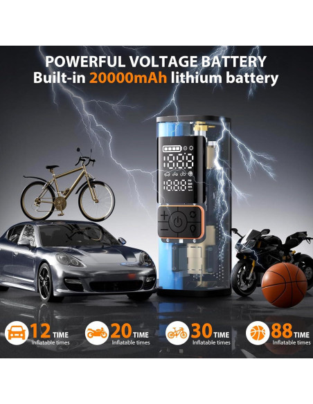 Compresor de Aire Portátil Capapro P225 180PSI Inalámbrico