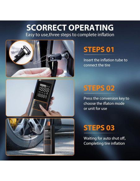 Compresor de Aire Portátil Capapro P225 180PSI Inalámbrico