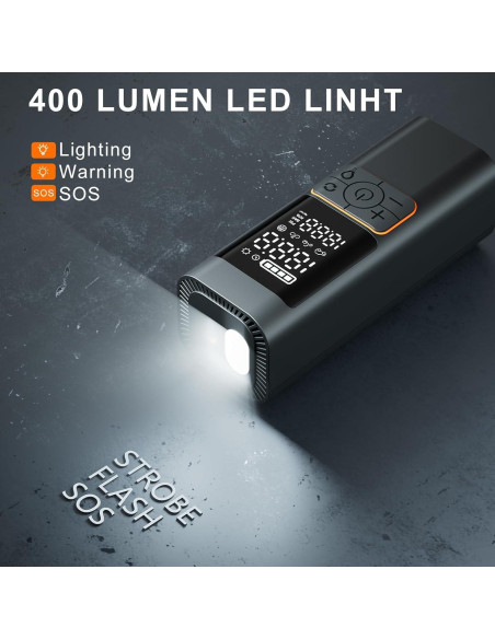 Compresor de Aire Portátil Capapro P225 180PSI Inalámbrico