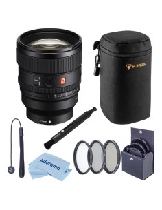 Lente Sony FE 85mm f/1.4 GM II con Filtro 77mm y Accesorios