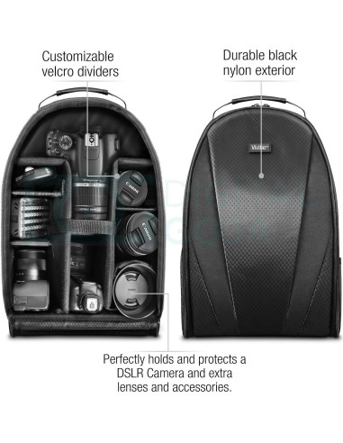 Mochila para cámara Vivitar YZ0105 para DSLR y sin espejo