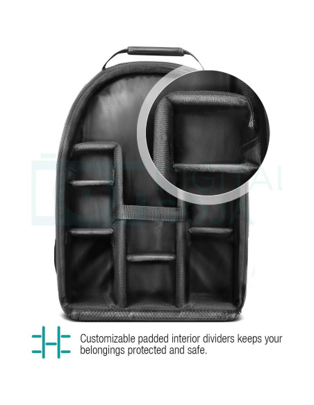 Mochila para cámara Vivitar YZ0105 para DSLR y sin espejo