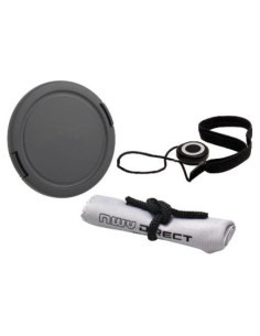 Tapa de lente Digital Nc 52mm con pinza + soporte + paño