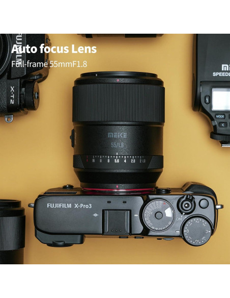 Lente Meike 55mm F1.8 AF STM para Fujifilm X - Alta Resolución