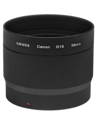 Adaptador de Conversión Bower LA-DC58L + Lentes y Kit para Canon G15/G16