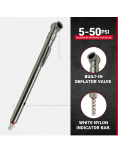 Medidor de Presión de Neumáticos Milton S-928 con Válvula 2