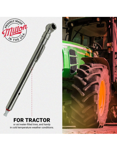 Medidor de Presión de Neumáticos Milton S-928 con Válvula